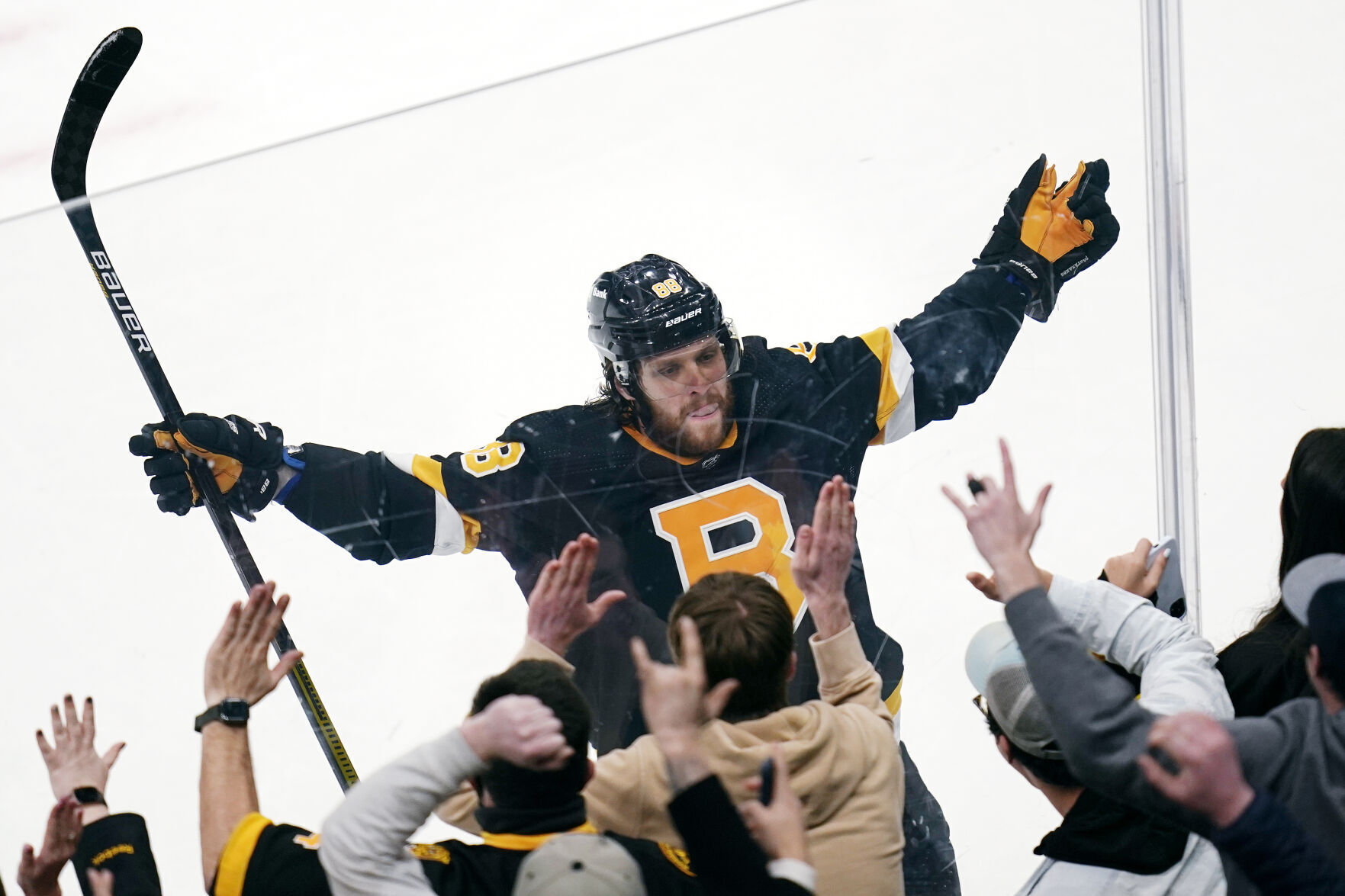 APTOPIX Devils Bruins Hockey